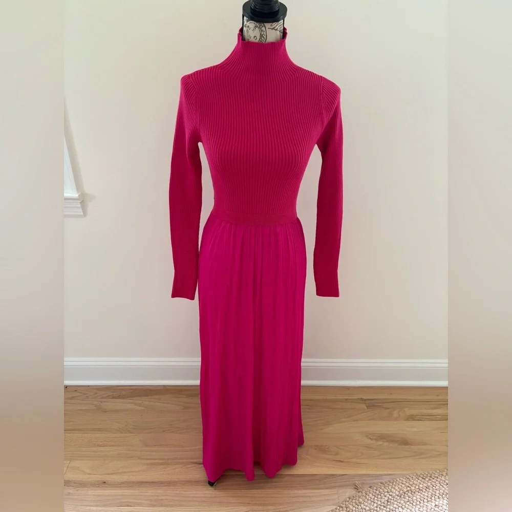 Anthropologie pink Long Sleeve Dress - Picture 1 of 10